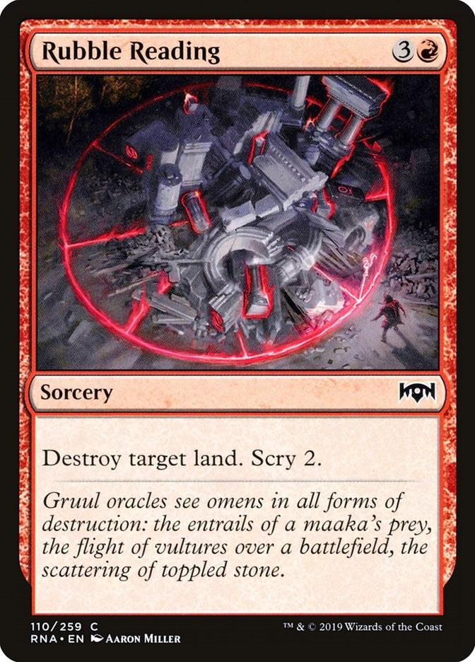 Image for Rubble Reading (110) - Magic: The Gathering