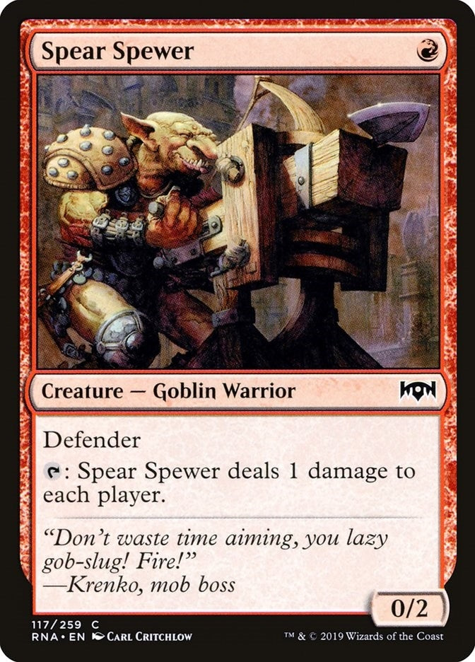 Image for Spear Spewer (117) [Ravnica Allegiance]