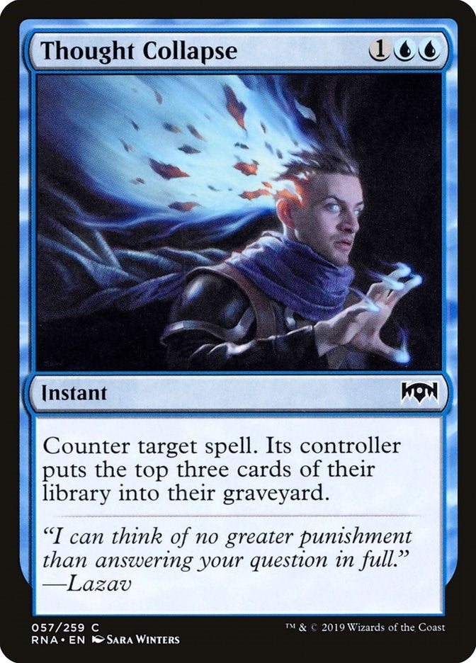 Image for Thought Collapse (57) - Magic: The Gathering