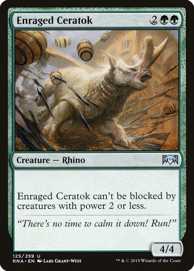 Image for Enraged Ceratok (125) [Ravnica Allegiance]