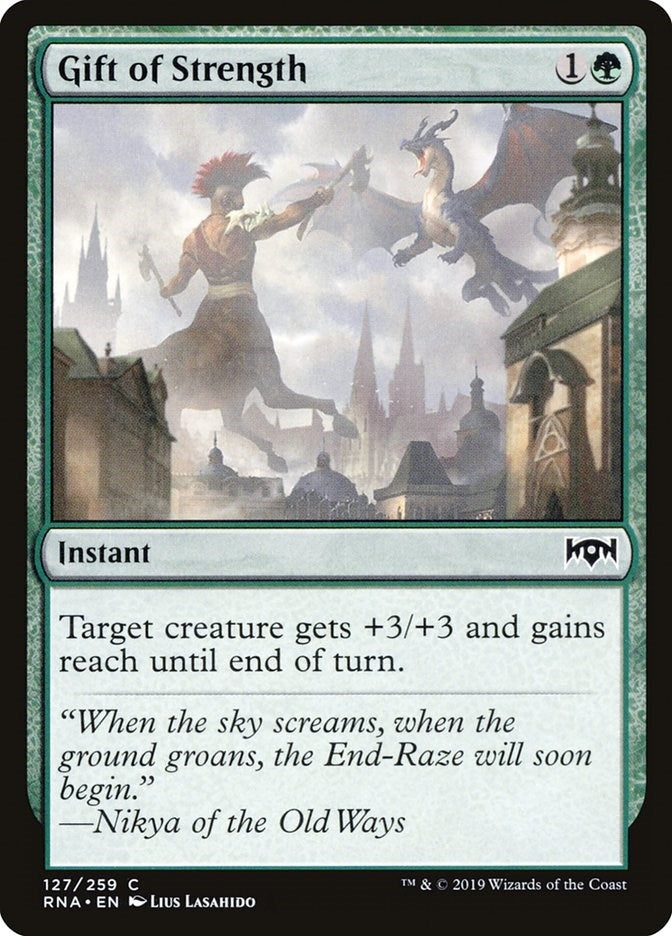 Image for Gift of Strength (127) [Ravnica Allegiance]
