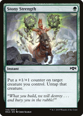 Image for Stony Strength (143) - Magic: The Gathering