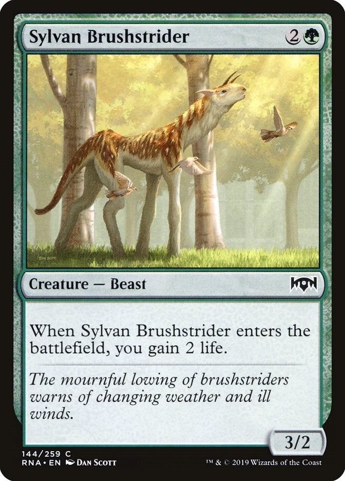 Image for Sylvan Brushstrider (144) [Ravnica Allegiance]