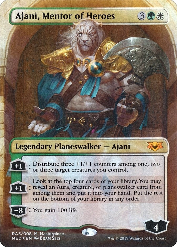 Image for Ajani, Mentor of Heroes (RA5) [Mythic Edition: Ravnica Allegiance]