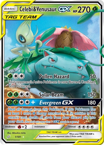 Image for Celebi & Venusaur GX (1/181) [SM - Team Up]