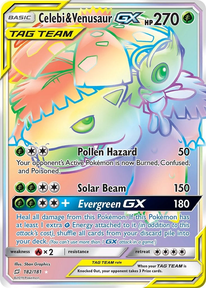 Image for Celebi & Venusaur GX (Secret) (182/181) [SM - Team Up]