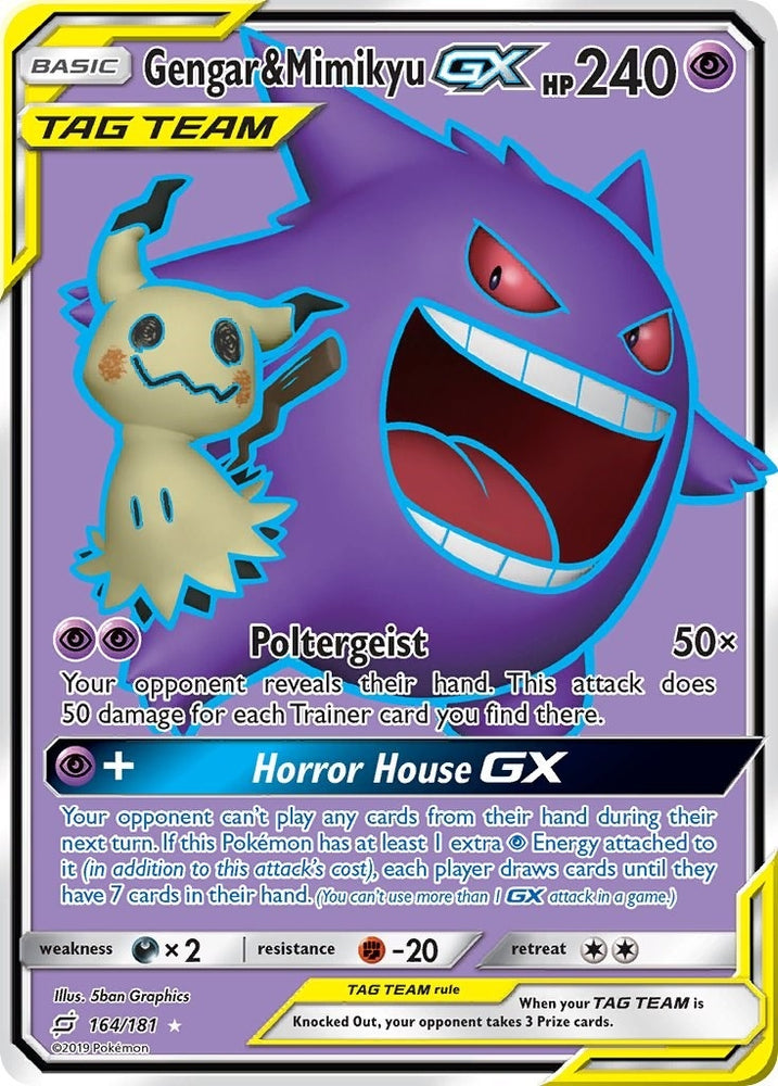 Image for Gengar & Mimikyu GX (Full Art) (164/181) [SM - Team Up]