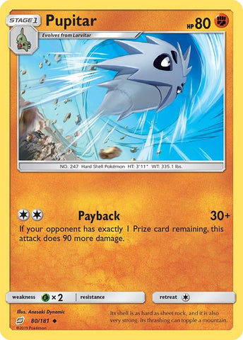 Image for Pupitar (80/181) - Pokemon