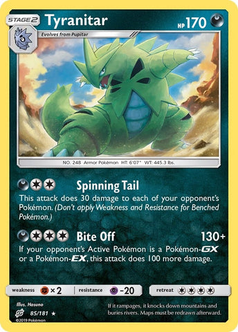 Image for Tyranitar (85/181) - Pokemon