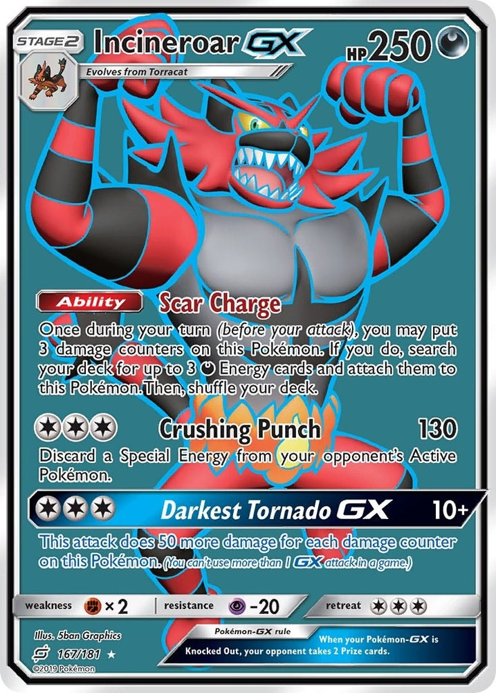 Image for Incineroar GX (Full Art) (167/181) [SM - Team Up]