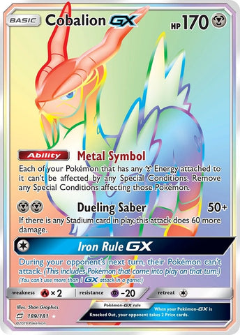 Image for Cobalion GX (Secret) (189/181) [SM - Team Up]