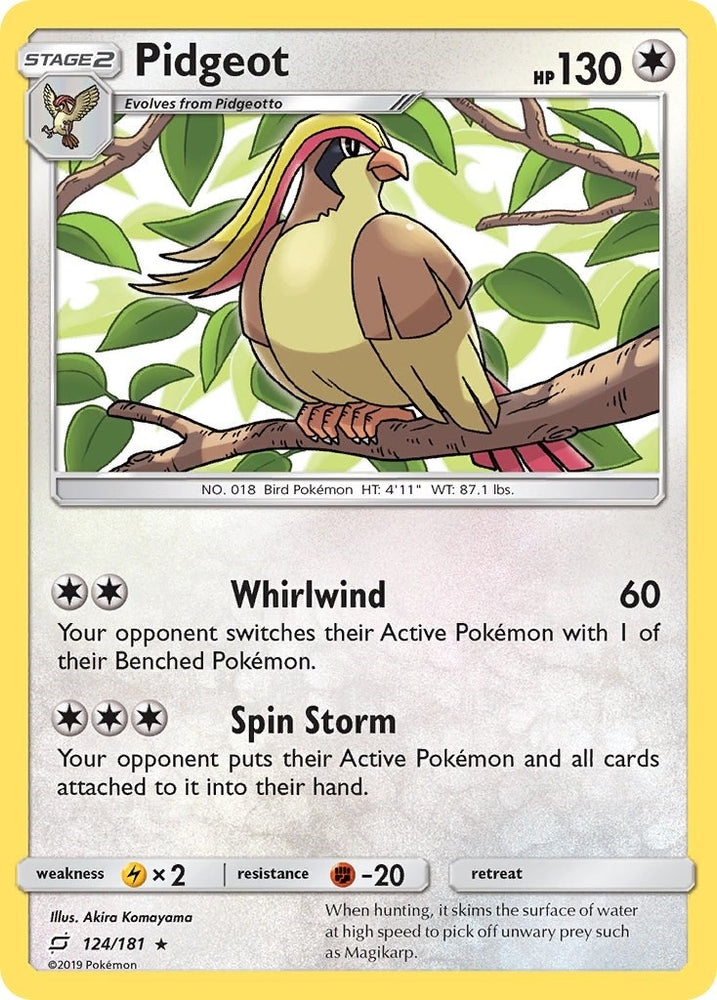 Image for Pidgeot (124/181) [SM - Team Up]
