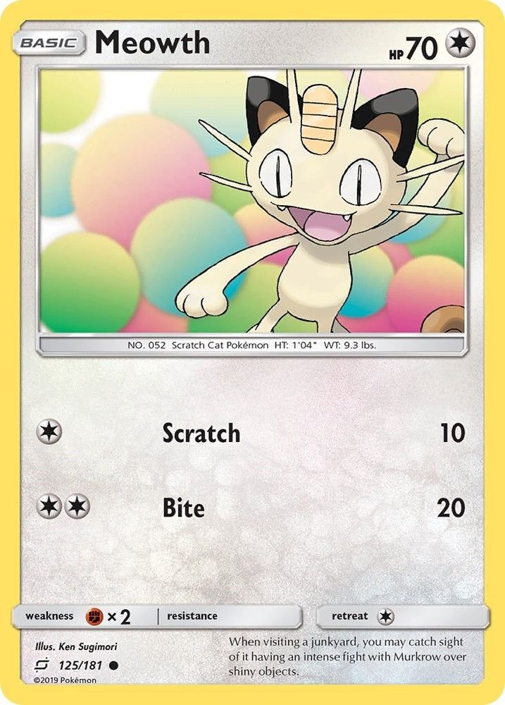 Image for Meowth (125/181) [SM - Team Up]