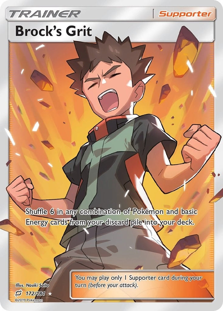 Image for Brock's Grit (Full Art) (172/181) [SM - Team Up]