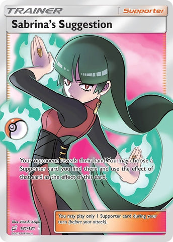 Image for Sabrina's Suggestion (Full Art) (181/181) - Pokemon
