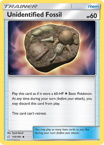 Image for Unidentified Fossil (155/181) - Pokemon