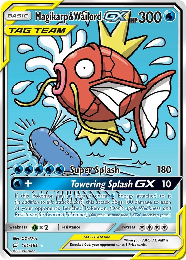 Image for Magikarp & Wailord GX (Alternate Full Art) (161/181) [SM - Team Up]