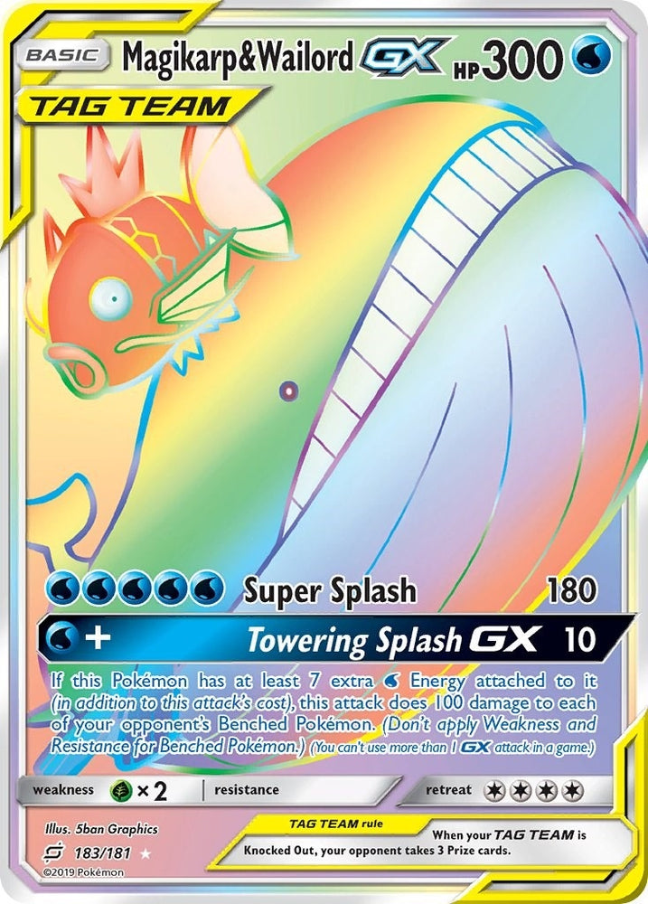 Image for Magikarp & Wailord GX (Secret) (183/181) [SM - Team Up]