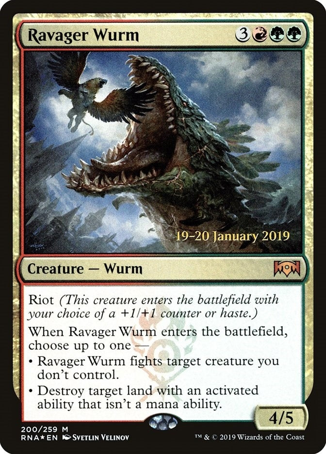 Image for Ravager Wurm (200) [Prerelease Cards]
