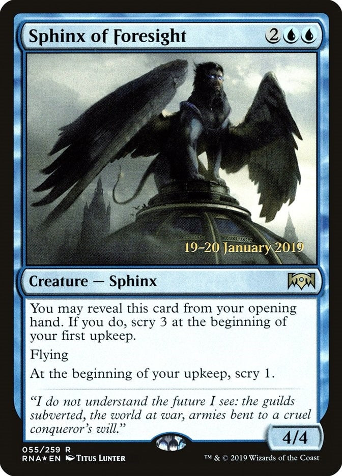 Image for Sphinx of Foresight (55) [Prerelease Cards]