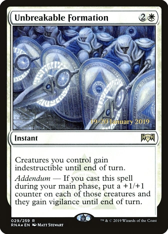 Image for Unbreakable Formation (29) [Prerelease Cards]