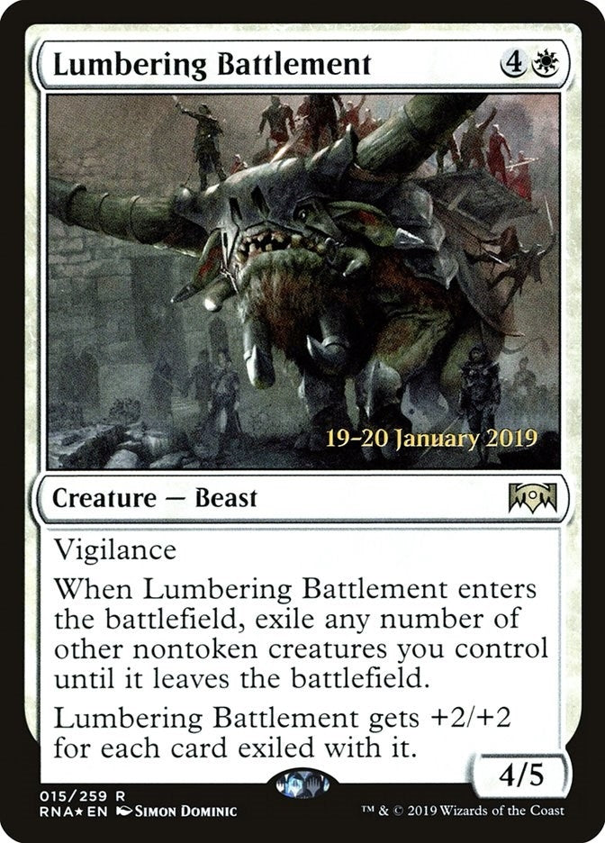 Image for Lumbering Battlement (15) [Prerelease Cards]