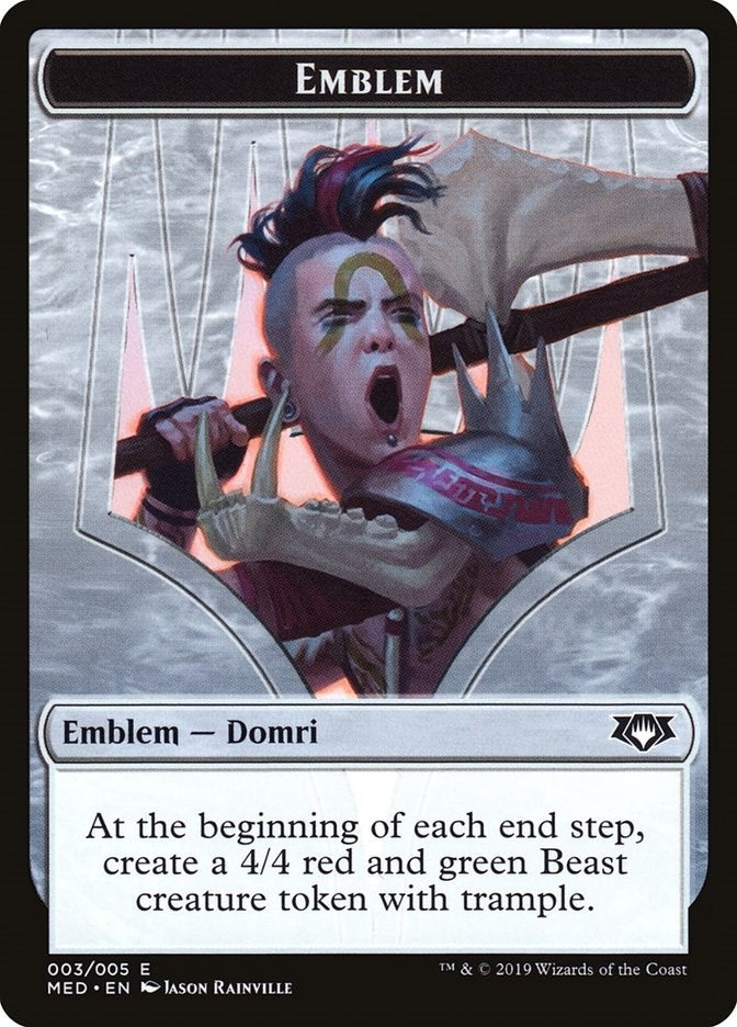 Image for Emblem - Domri, Chaos Bringer (3) [Mythic Edition: Ravnica Allegiance]
