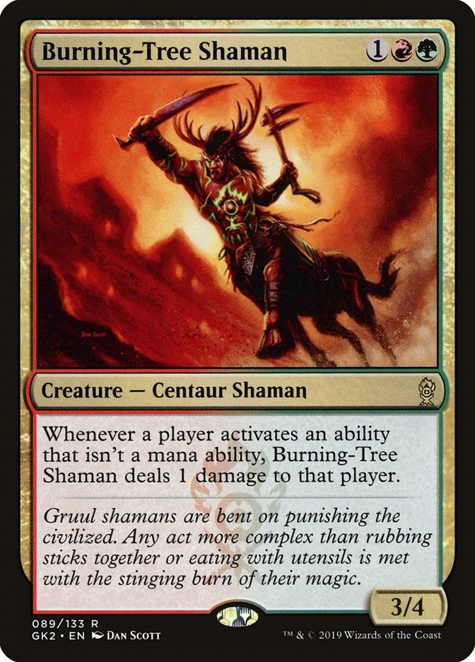 Image for Burning-Tree Shaman (89) [Ravnica Allegiance: Guild Kits]
