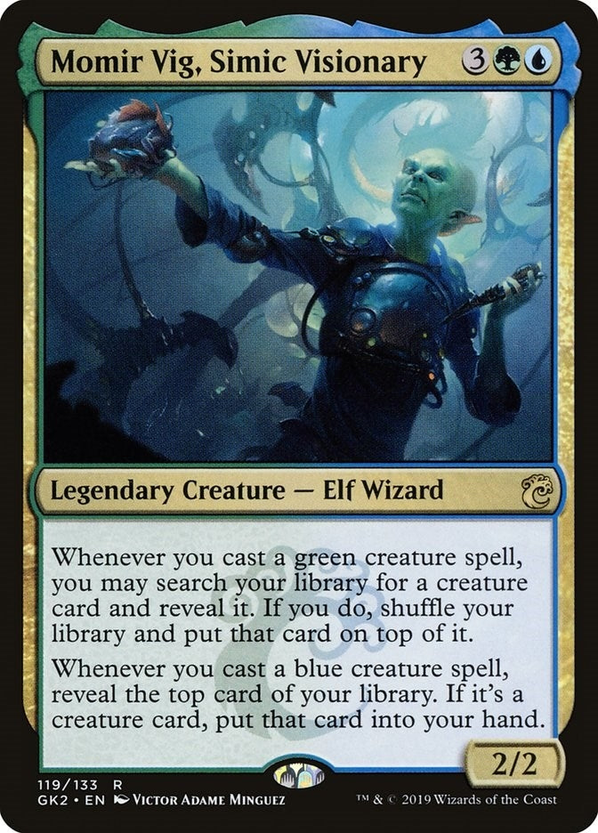 Image for Momir Vig, Simic Visionary (119) [Ravnica Allegiance: Guild Kits]