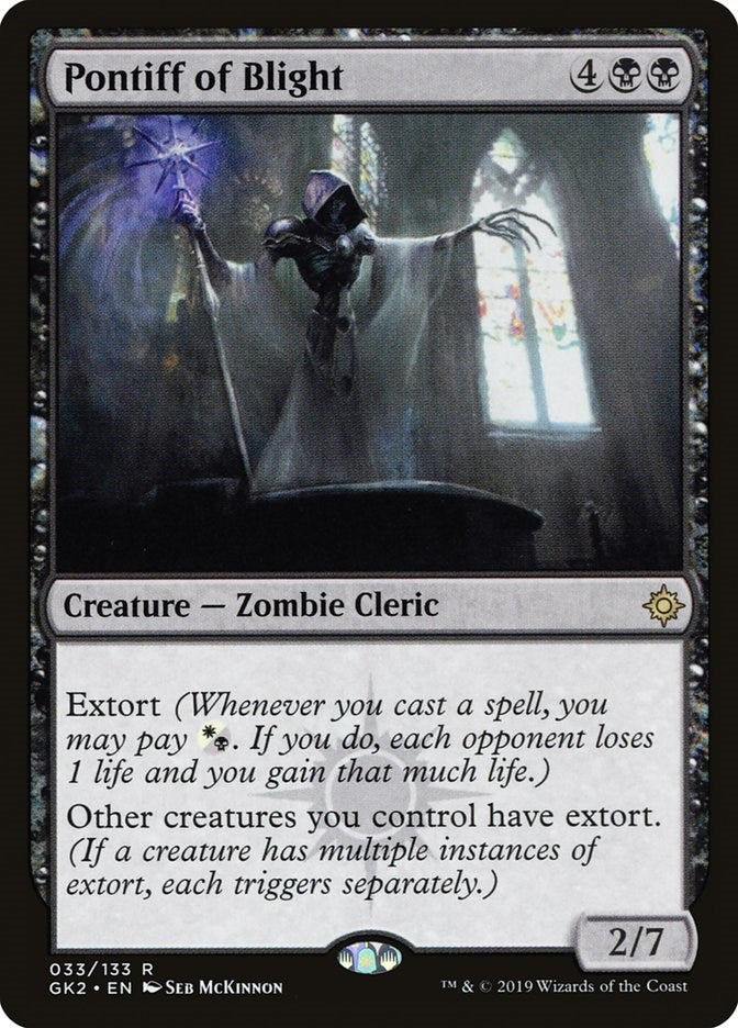 Image for Pontiff of Blight (33) [Ravnica Allegiance: Guild Kits]