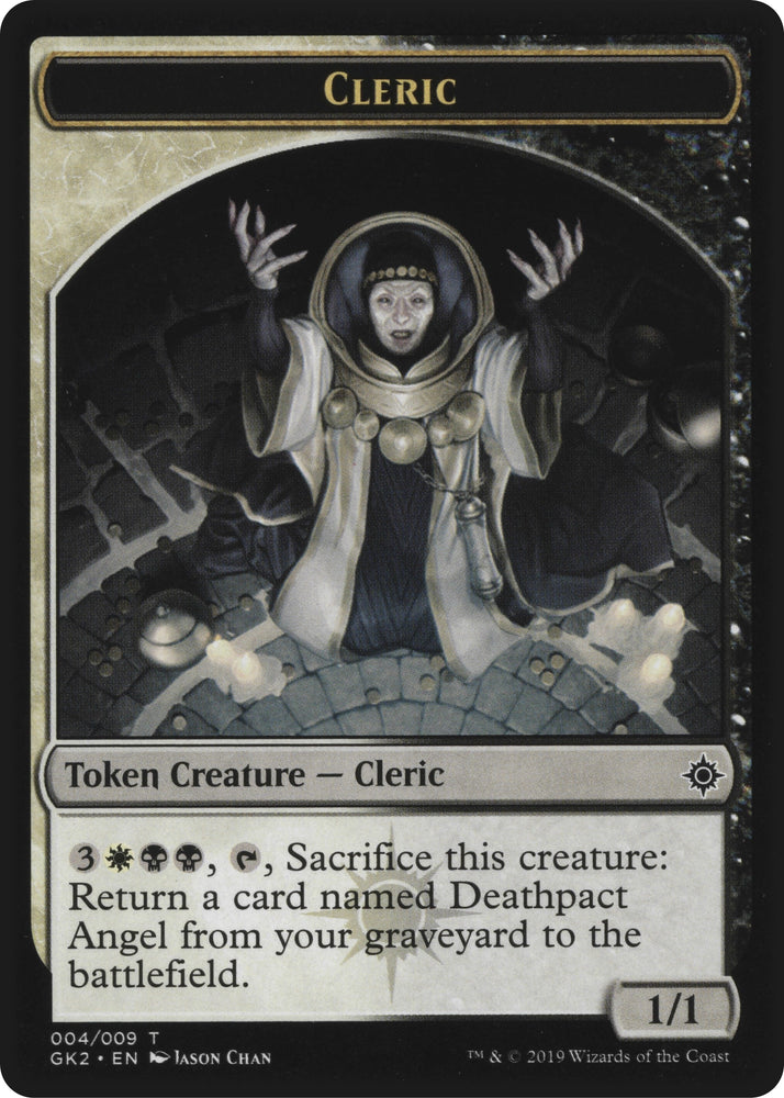Image for Cleric // Treasure Double-Sided Token (4 // 12) [Ravnica Allegiance: Guild Kits]