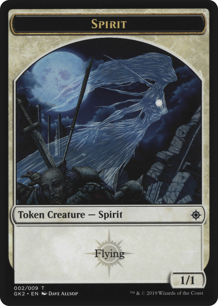 Image for Spirit (002) // Spirit (010) Double-Sided Token (2 // 10) [Ravnica Allegiance: Guild Kits]