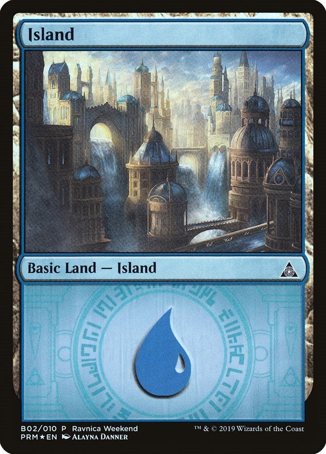Image for Island - Azorius (B02) (2) [Launch Party & Release Event Promos]