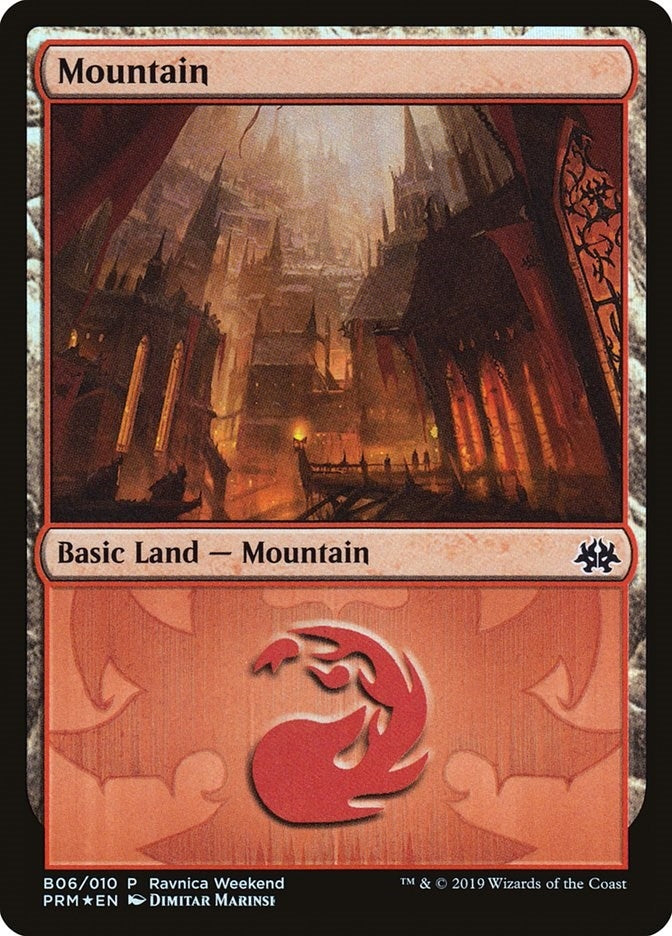 Image for Mountain - Rakdos (B06) (6) [Launch Party & Release Event Promos]