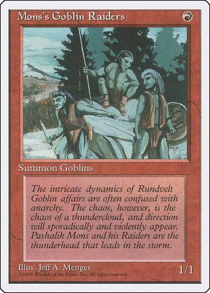 Image for Mons's Goblin Raiders [Fourth Edition]