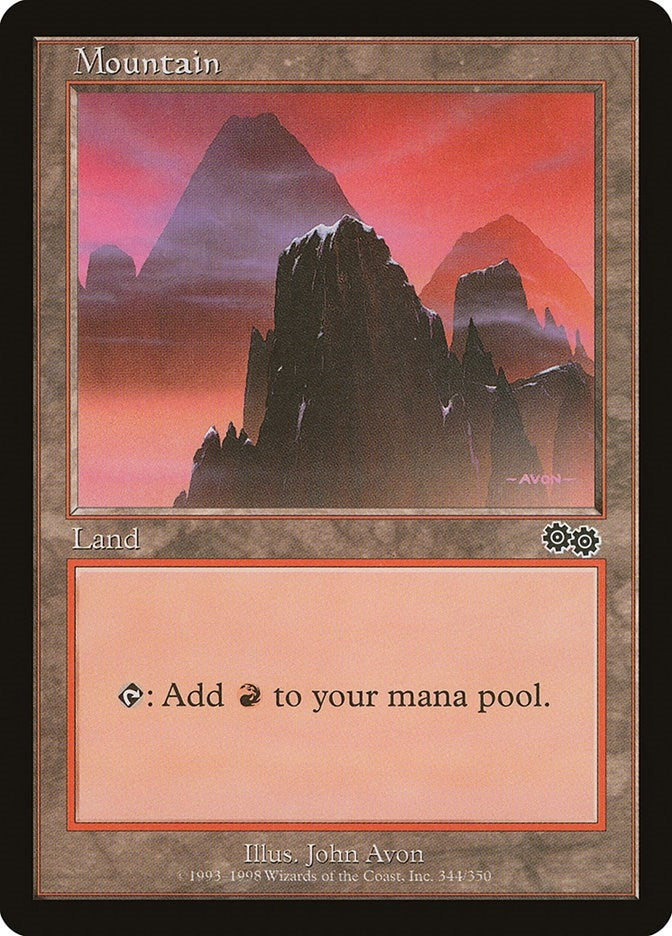 Image for Mountain (344) (344) [Urza's Saga]