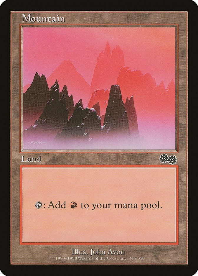 Image for Mountain (345) (345) [Urza's Saga]