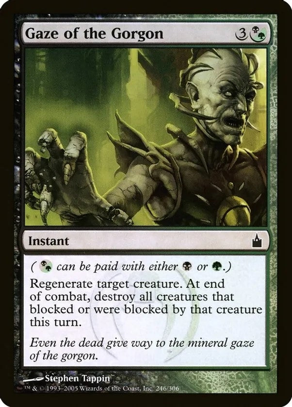Image for Gaze of the Gorgon (Ravnica: City of Guilds) (246) [Oversize Cards]