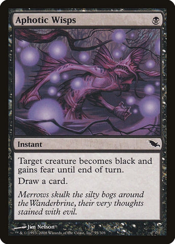 Image for Aphotic Wisps (55) [Shadowmoor]