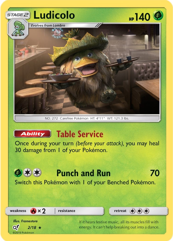 Image for Ludicolo (2/18) [Detective Pikachu]