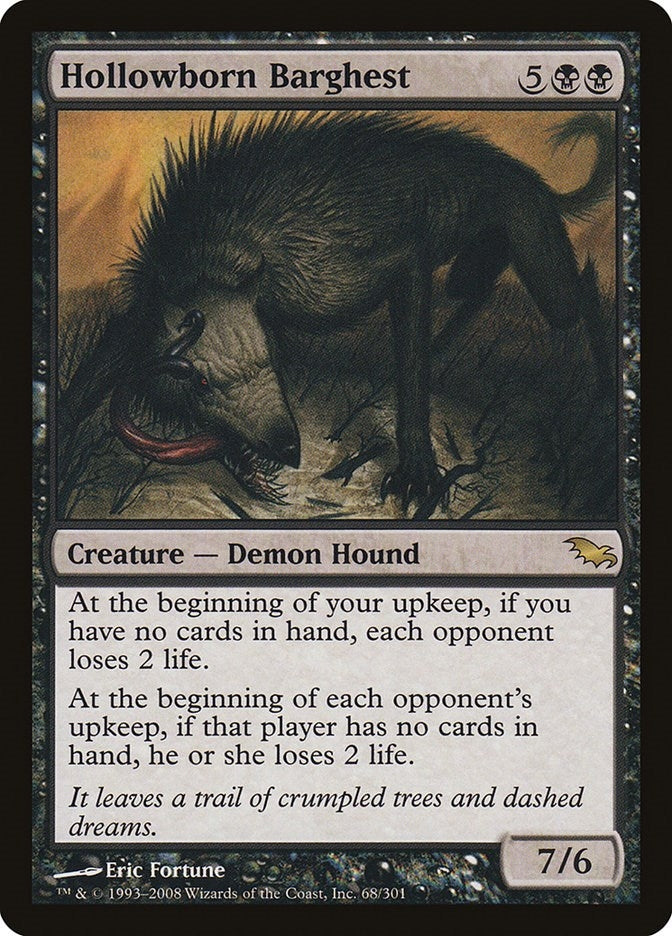 Image for Hollowborn Barghest (68) [Shadowmoor]