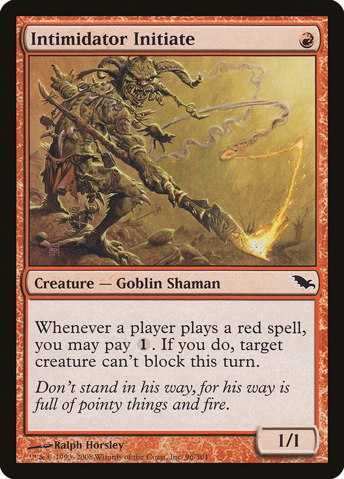 Image for Intimidator Initiate (96) [Shadowmoor]