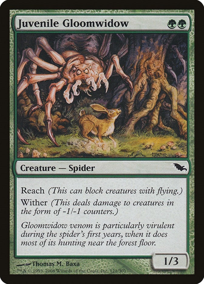 Image for Juvenile Gloomwidow (121) [Shadowmoor]
