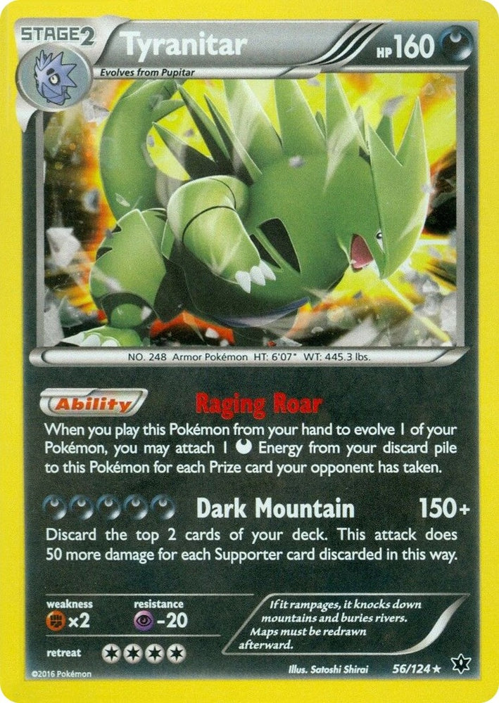 Image for Tyranitar - 56/124 (Cosmos Holo) (056/124) - Pokemon