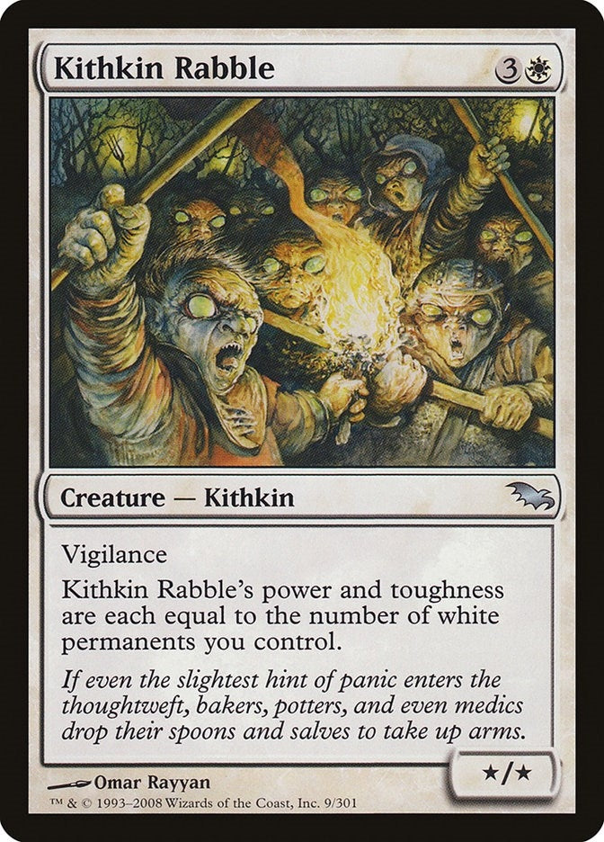 Image for Kithkin Rabble (9) [Shadowmoor]