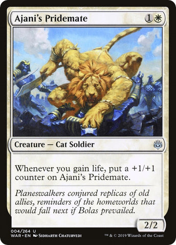 Image for Ajani's Pridemate (4) [War of the Spark]
