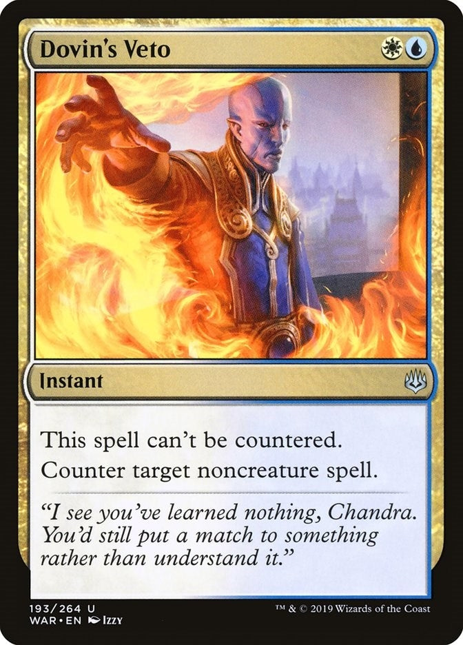 Image for Dovin's Veto (193) [War of the Spark]