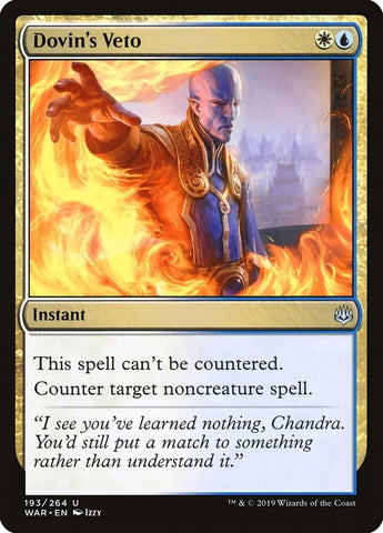 Image for Dovin's Veto (193) [War of the Spark]