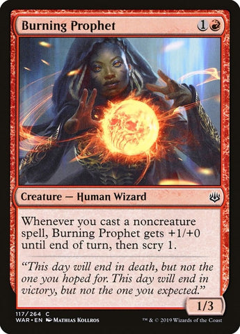 Image for Burning Prophet (117) [War of the Spark]