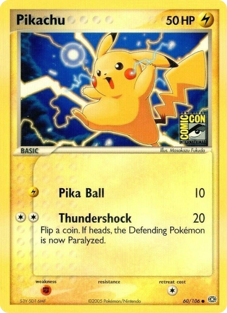 Pikachu - 60/106 (2005 San Diego Comic Con) (060/106) (Miscellaneous Cards & Products)
